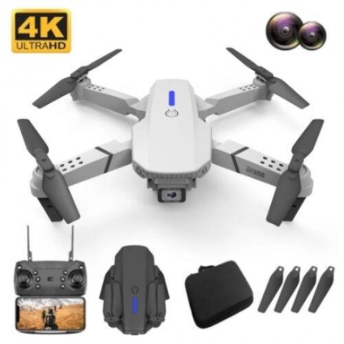 E88 Pro RC Mini Drone 4K Dual Camera Foldable Aerial Photography Quadcopter With Fixed Height And Stiff Remote Control Aircraft